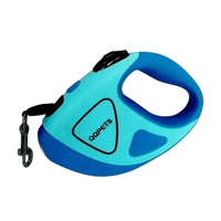 Retractable LED dog leash with ergonomic grip