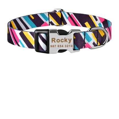 Custom Dog ID Collar with Engraved Name | Safe & Stylish