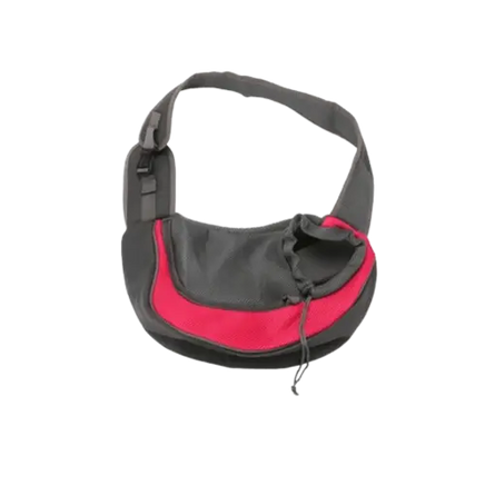 Rose red pet carrying bag with ergonomic design for pets. Buy for Dog