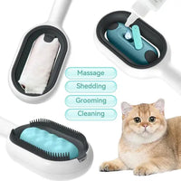 Silicone bristle pet hair removal tool for gentle and effective fur cleaning. This ergonomic brush is recommended by veterinarians for keeping your pet's coat healthy and shiny. Buy for Dog