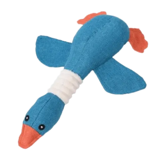 Stress relief and dental health duck toy for dogs, made from durable materials. Buy for Dog