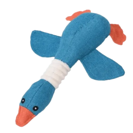 Stress relief and dental health duck toy for dogs, made from durable materials. Buy for Dog