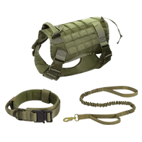 Tactical dog vest with breathable mesh and adjustable straps