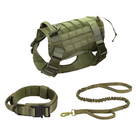 Tactical dog vest with breathable mesh and adjustable straps