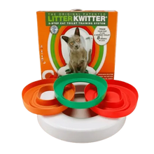 Top View of Cat Toilet Trainer with Step-by-Step Color Discs