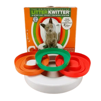Top View of Cat Toilet Trainer with Step-by-Step Color Discs