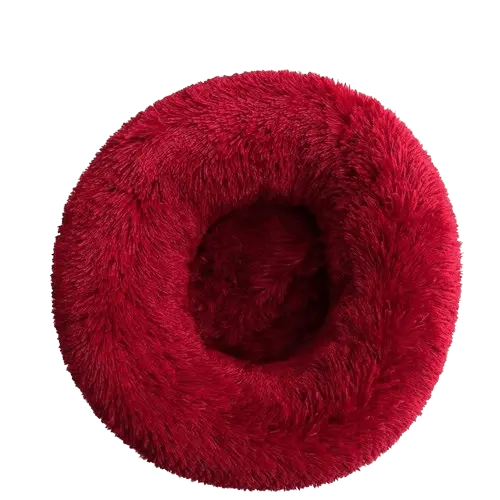 Ultimate Calming Dog Bed in Wine Red - Reduces Stress in Pets. Buy for Dog