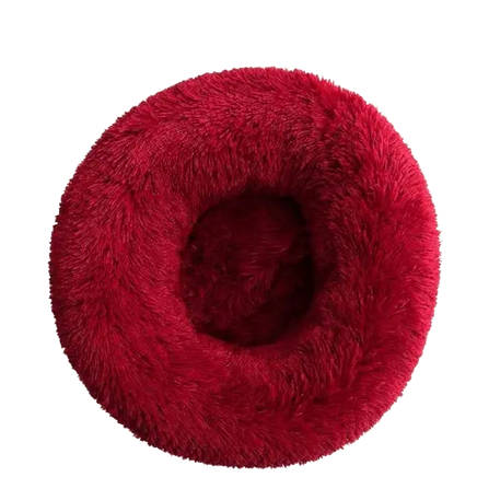 Ultimate Calming Dog Bed in Wine Red - Reduces Stress in Pets. Buy for Dog