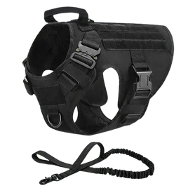 Ultimate tactical dog vest offering superior comfort, durability, and safety for active dogs, perfect for training, hiking, and daily adventures. Made from premium materials, water repellent, and explosion-proof, this vest ensures your dog's security and performance. Buy for Dog