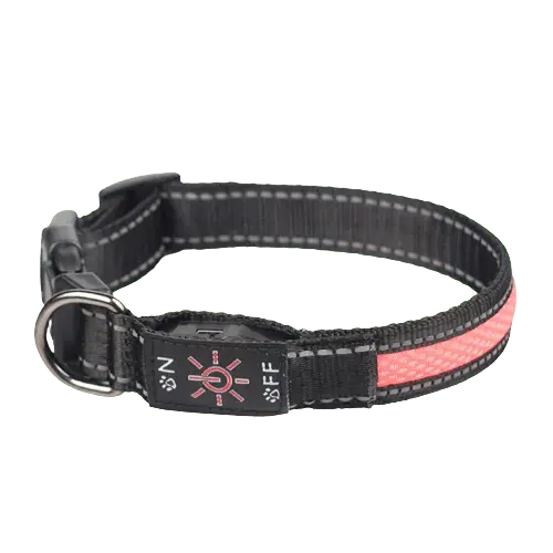 USB Rechargeable LED Dog Collar with Long Battery Life. Buy for Dog