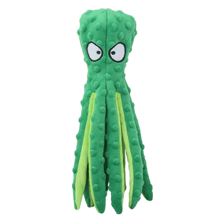 Vet approved plush octopus dog toy, enhancing mental stimulation and physical health, ideal for interactive play. Buy for Dog