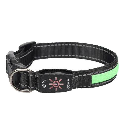 Waterproof LED Dog Collar Ensuring Night Safety. Buy for Dog